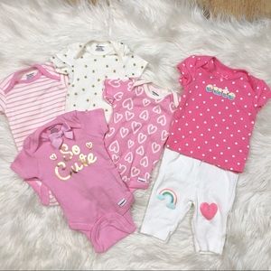 💖 Pink 6-piece newborn girl bundle